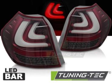 Voll LED Lightbar Rückleuchten für 1er BMW E87 Bj. 04-07 Rot/Smoke