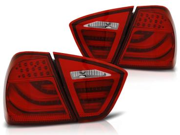 LED Lightbar Rückleuchten für BMW E90 Limo Bj. 05-08 Rot