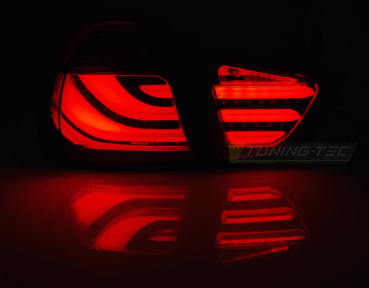 LED Lightbar Rückleuchten für BMW E90 LCI Limo Bj. 08-12 Schwarz Smoke