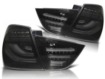 LED Lightbar Rückleuchten für BMW E90 LCI Limo Bj. 08-12 Schwarz Smoke