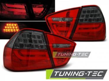 LED Lightbar Rückleuchten für BMW E90 Limo Bj. 05-08 Rot/Smoke