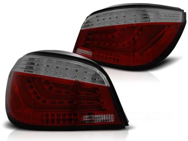LED Lightbar Rückleuchten für BMW E60 LCI Limo Bj. 07-10 Rot/Smoke