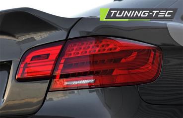 LED Lightbar Rückleuchten für BMW E92 Coupe Bj. 06-10 Rot/Smoke LCI Optik