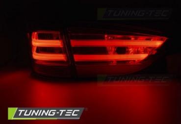 Preview: LED Lightbar Rückleuchten für BMW X1 E84 Bj. 09-12 Rot/Chrom
