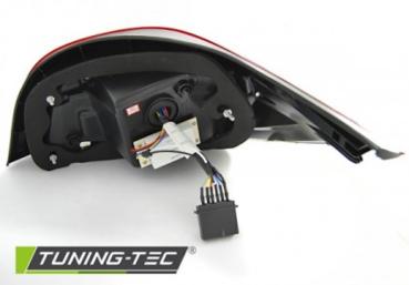 LED Lightbar Rückleuchten für BMW E60 Limo Bj. 03-07 Rot/Chrom