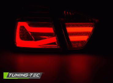 LED Lightbar Rückleuchten für BMW E90 Limo Bj. 05-08 Rot/Smoke