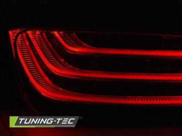 Preview: LED Lightbar Rückleuchten für BMW F10 Bj. 10-13 Schwarz Smoke LCI Optik