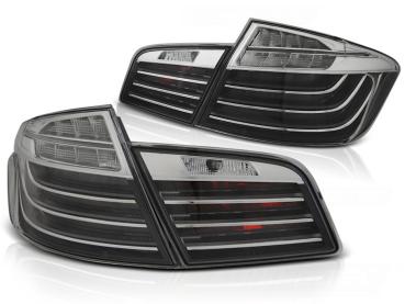 LED Lightbar Rückleuchten für BMW F10 Bj. 10-13 Schwarz/Chrom LCI Optik