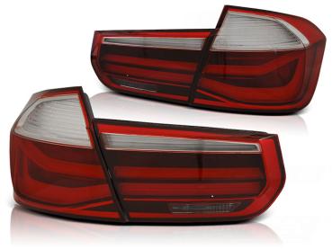 LED Lightbar Rückleuchten für BMW F30 Limo Bj. 11-15 Rot/Smoke
