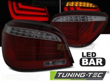 LED Lightbar Rückleuchten für BMW E60 LCI Limo Bj. 07-10 Rot/Smoke