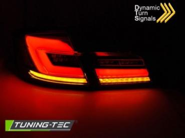Voll LED Lightbar Rückleuchten für BMW F10 Limo Bj. 10-16 Rot/Smoke