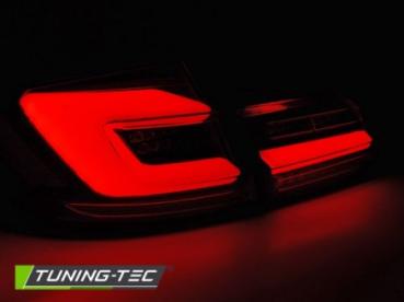 Voll LED Lightbar Rückleuchten für BMW F10 Limo Bj. 10-16 Schwarz Smoke