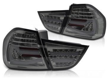 Voll LED Lightbar Rückleuchten für BMW E90 LCI Limo Bj. 08-12 Smoke