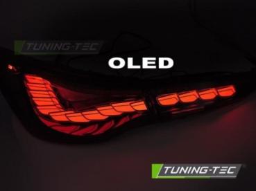 OLED Upgrade VOLL LED Rückleuchten Set für BMW 4er G22/G23 Coupe/Cabrio 20+ kirschrot mit dyn. Blinker