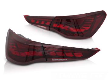 OLED Upgrade VOLL LED Rückleuchten Set für BMW 4er G22/G23 Coupe/Cabrio 20+ kirschrot mit dyn. Blinker