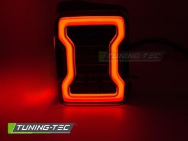 LED Lightbar Rückleuchten für Chrysler Jeep Wrangler JK ab 2007 Schwarz dynamischen Blinker
