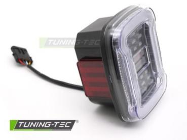 VOLL LED Upgrade Design Rückleuchten Set für Chrysler Jeep Wrangler YJ 91-96 / TJ 96-06 schwarz/weiß dynamisch