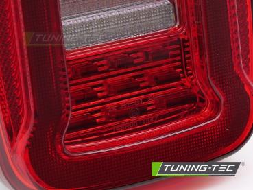 VOLL LED Upgrade Design Rückleuchten Set für Chrysler Jeep Wrangler YJ 91-96 / TJ 96-06 rot/weiß dynamisch
