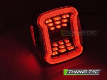 VOLL LED Upgrade Design Rückleuchten Set für Chrysler Jeep Wrangler YJ 91-96 / TJ 96-06 schwarz/rauch dynamisch