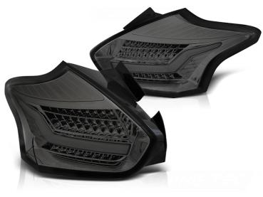 LED Lightbar Rückleuchten für Ford Focus MK3 Bj. 15-18 Smoke dynamischer Blinker