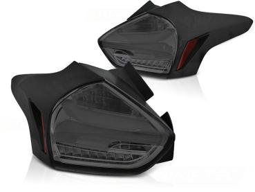 LED Lightbar Rückleuchten für Ford Focus MK3 Bj. 15-18 Smoke dynamischer Blinker