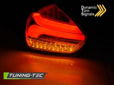 LED Lightbar Rückleuchten für Ford Focus MK3 15-18 Schwarz dynamischer Blinker