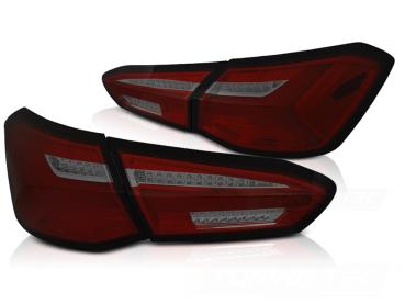 LED Lightbar Rückleuchten für Ford Focus MK4 18-21 Rot/Smoke dynamischer Blinker