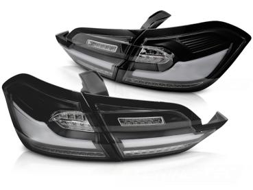 Voll LED Lightbar Rückleuchten für Ford Fiesta MK8 Bj. 17-21 Schwarz