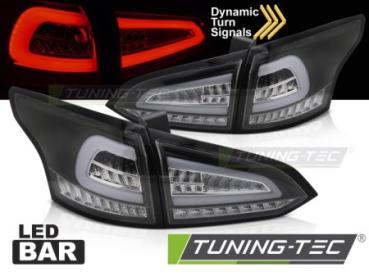 Voll LED Lightbar Rückleuchten für Ford Focus MK3 Turnier Bj. 11-18 Schwarz
