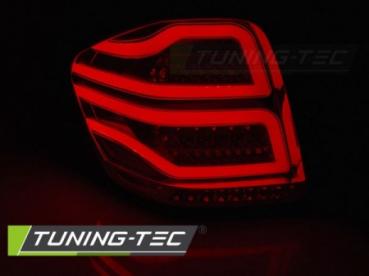 Voll LED Lightbar Rückleuchten für Mercedes M-Klasse ML W164 Bj. 08-11 Rot/Smoke
