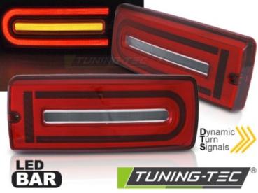 LED Lightbar Rückleuchten für Mercedes G-Klasse W463 90-18 Rot dynamischen Blinker