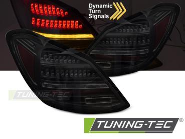 VOLL LED Rückleuchten Set für Mercedes Benz C-Klasse W205 14-21 schwarz/rauch mit dynamischen Blinker