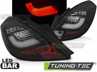 LED Lightbar Rückleuchten für Opel Corsa D (3-Türer) Bj. 06-14 Schwarz