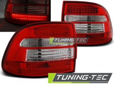LED Rückleuchten für Porsche Cayenne 955 9PA Bj. 02-07 Rot/Chrom