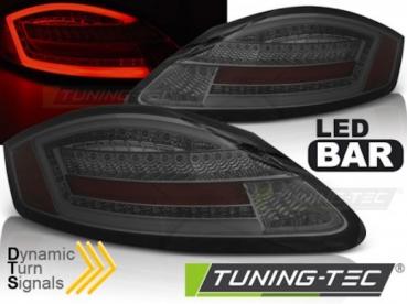Voll LED Lightbar Rückleuchten für Porsche Boxster 987 + Cayman Bj. 04-09 Smoke