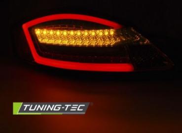 Voll LED Lightbar Rückleuchten für Porsche Boxster 987 + Cayman Bj. 04-09 Smoke