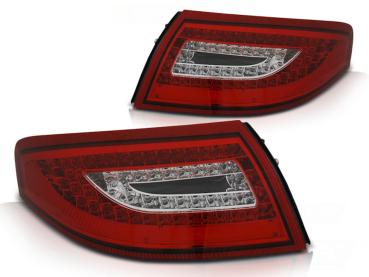 LED Rückleuchten für Porsche 911 996 Bj. 1997-2006 Rot/Chrom