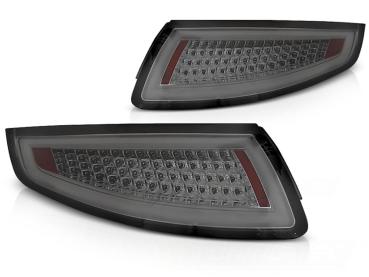 Voll LED Lightbar Rückleuchten für Porsche 911 997 Bj. 04-08 Smoke