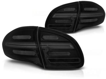 Voll LED Lightbar Rückleuchten für Porsche Cayenne 958 92A 10-14 Schwarz Smoke