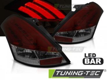 LED Lightbar Rückleuchten für Suzuki Swift IV (FZ, NZ) Bj. 10-17 Rot/Smoke