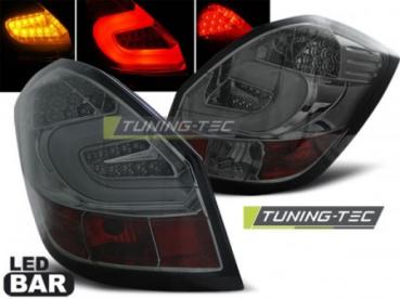 LED Lightbar Rückleuchten für Skoda Fabia II (5J) Bj. 07-14 Smoke