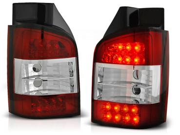 LED Upgrade Design Rückleuchten für VW T5 03-09 rot/klar (Heckklappe)