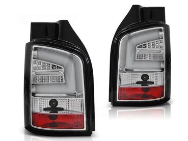 LED Lightbar Rückleuchten für VW T5 GP Facelift Bj. 09-15 Chrom (Heckklappe)