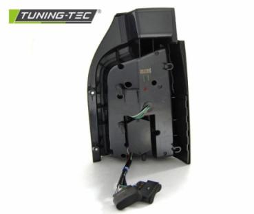 Voll LED Lightbar Rückleuchten für VW T5 / T5 GP 03- Schwarz Smoke (Heckklappe)