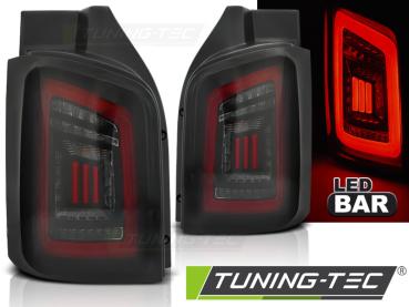 Voll LED Rückleuchten für VW T5 / T5 GP Bj. 03-15 Schwarz Smoke (Heckklappe)