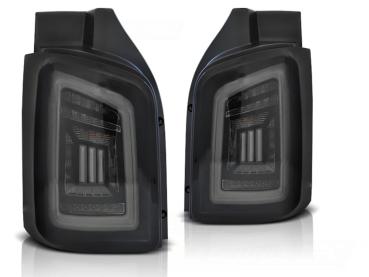 Voll LED Lightbar Rückleuchten für T5 / T5 GP 03- Schwarz Smoke (Flügeltüren)