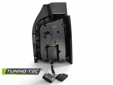 Voll LED Lightbar Rückleuchten für VW T5 / T5 GP 03-15 Schwarz Smoke Flügeltüren