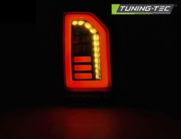 Voll LED Lightbar Rückleuchten für VW T6 Bj. 15-19 Schwarz Smoke (Heckklappe)r.l