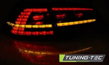 Preview: LED Rückleuchten für VW Golf 7 (VII) Limo 12-17 Rot/Chrom dynamischer Blinker