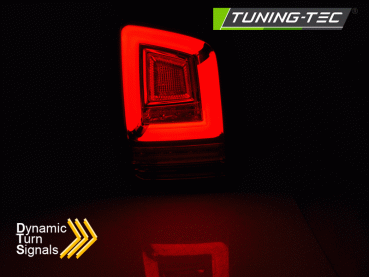 Voll LED Lightbar Rückleuchten für VW T5 Bj. 03-09 Smoke dynamischer Blinker